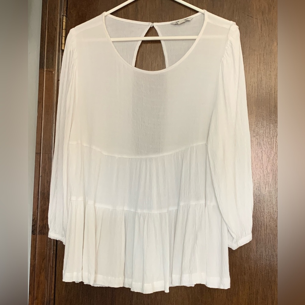 American Eagle Outfitters Ladies Top White Size Large